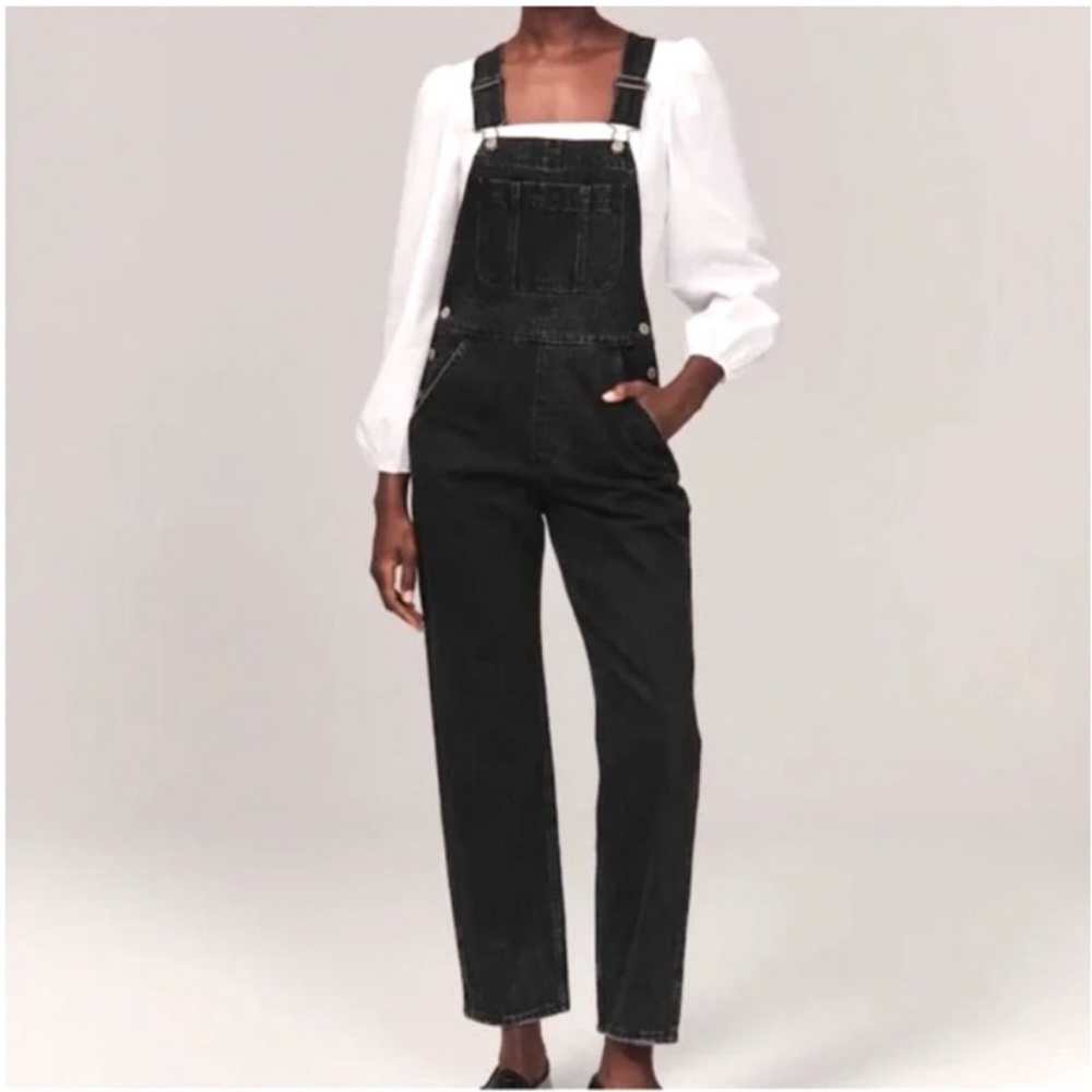 Abercrombie & Fitch Black Overalls